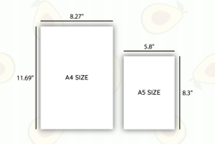 Avocado Daily Gratitude Planner Template | Daily Planner Product Image 4