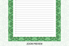 To Do List Template With Ogee Pattern | To do list Product Image 4