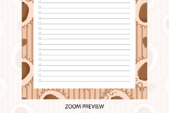 Kiwi Coquette Heart Stripe To Do List | To do list Product Image 4