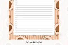 Kiwi Coquette Heart Stripe To Do List | To do list Product Image 4