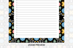 Folk Floral To Do List Template | To do list Product Image 4