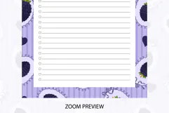Blackberry Coquette Heart Stripe To Do List | To do list Product Image 4