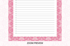To Do List Template With Ogee Pattern | To do list Product Image 4