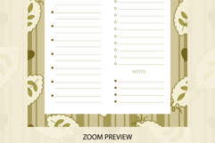 Fall Coquette Stripe Daily Planner | Daily Planner Product Image 4