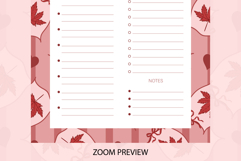 Fall Coquette Stripe Daily Planner | Daily Planner Product Image 4