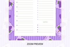 Grapes Coquette Stripe Daily Planner | Daily Planner Product Image 4