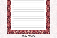 Ogee Pattern To Do List Template | To do list Product Image 4