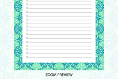 Ogee Pattern To Do List Template | To do list Product Image 4