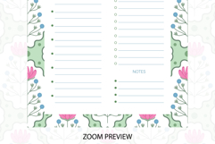 Folk Flower Daily Planner | Daily Planner Product Image 4