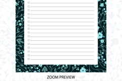 Floral To Do List template | To do list Product Image 3