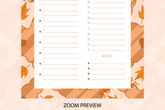 Fall Coquette Stripe Daily Planner | Daily Planner Product Image 4
