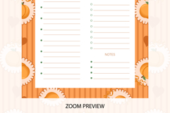 Peach Coquette Stripe Daily Planner | Daily Planner Product Image 4