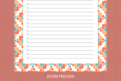 Moroccon Pattern To Do List Template | To do list Product Image 4