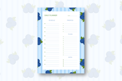 Blueberry Daily Planner Template | Daily Planner Product Image 1