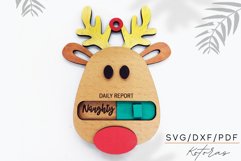 Daily report ornament Reindeer Christmas gift Product Image 2