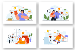 14 Influencer Daily Vlog Illustration Product Image 4