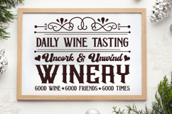 Daily wine tasting uncork SVG, Farmhouse Home Sign Product Image 1
