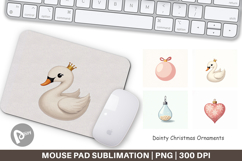 Dainty Christmas Ornaments Mouse Pad Product Image 1