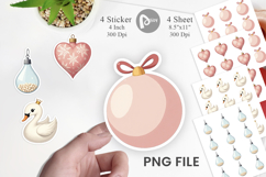 Dainty Christmas Ornaments Sticker Product Image 1