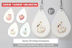 Dainty Christmas Ornaments Earring Product Image 1