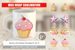 Dainty Christmas Ornaments Mug Wrap Product Image 1