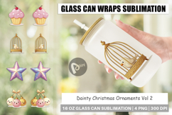 Dainty Christmas Ornaments Glass Can Product Image 1