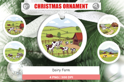 Ornament Dairy Farm Scene Product Image 1
