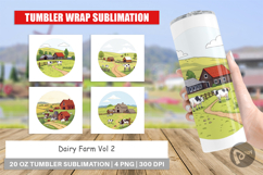 Tumbler Dairy Farm Scene Product Image 1