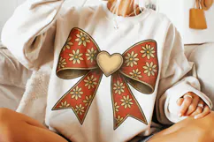 Daisy Valentine Coquette Bow PNG, Valentine's Day PNG, Love Product Image 3