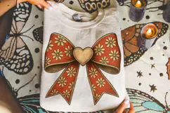 Daisy Valentine Coquette Bow PNG, Valentine's Day PNG, Love Product Image 1