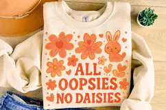 All Oopsies No Daisies PNG, Boho Flowers Png, Wildflowers Product Image 1
