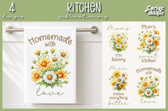 Daisies Kitchen Towel