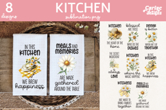 Daisies Kitchen Towel Sublimation