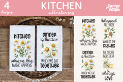 Daisies Kitchen Towel Sublimation