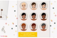 Woman character clipart, casual coffee girl, Daisy LVA28 Product Image 3