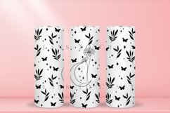 Daisy birth flower skinny tumbler sublimation wrap with high resolution and transparant background are for 20oz and 30oz skinny tumbler