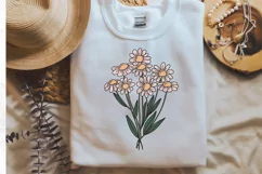 Daisy Clipart Daisy Sublimation Png Retro Flowers Png