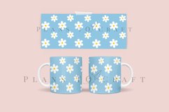 daisy coffee mug glass wrap svg 11oz 15oz mug svg presized for 11oz 15oz glass ready to cut and sublimation files