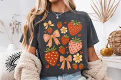 Boho Strawberry Coquette PNG, Preppy Strawberries, Summer Product Image 3