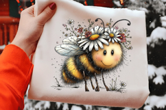 Daisy Crown Bee Clipart Product Image 2