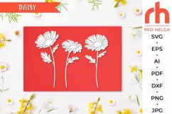 daisy svg, april flower svg, april birth svg, daisy outline, daisy silhouette, laser cut file, layered daisy svg, daisy bouquet svg, daisy bundle, wood daisy svg, month flower svg, aries plant svg, birth flower svg