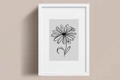 Minimalist Floral Line Art Clipart SVG | PNG | EPS Product Image 2