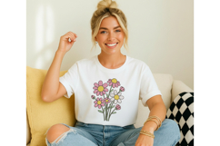 Daisy Flower Bouquet Embroidery Design Product Image 4