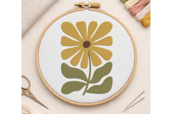 Daisy Flower Embroidery Design Product Image 2