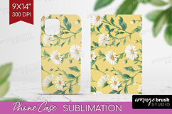 Daisy Flowers Phone Case PNG - Summer Case PNG Sublimation Product Image 1