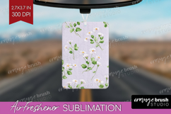 Daisy Flowers Air Freshener PNG - Summer PNG Sublimation Product Image 1