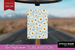 Daisy Flowers Air Freshener PNG - Summer PNG Sublimation Product Image 1