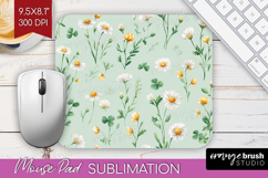 Daisy Flowers Mouse Pad Sublimation - Summer Mousepad PNG Product Image 1