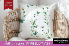 Daisy Flowers Pillow Sublimation - Summer Pillow Cover PNG Product Image 1