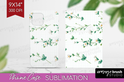Daisy Flowers Phone Case PNG - Summer Case PNG Sublimation Product Image 1